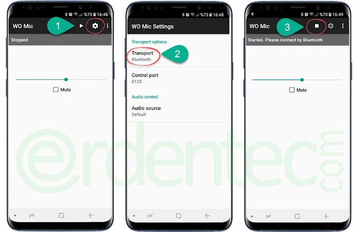 Using the Phone as a Microphone