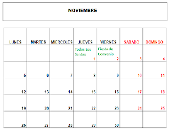 CALENDARIO