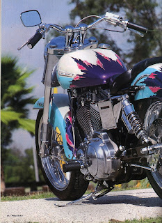 sportster custom on freeway magazine italia n 2  year 1994 pag 1