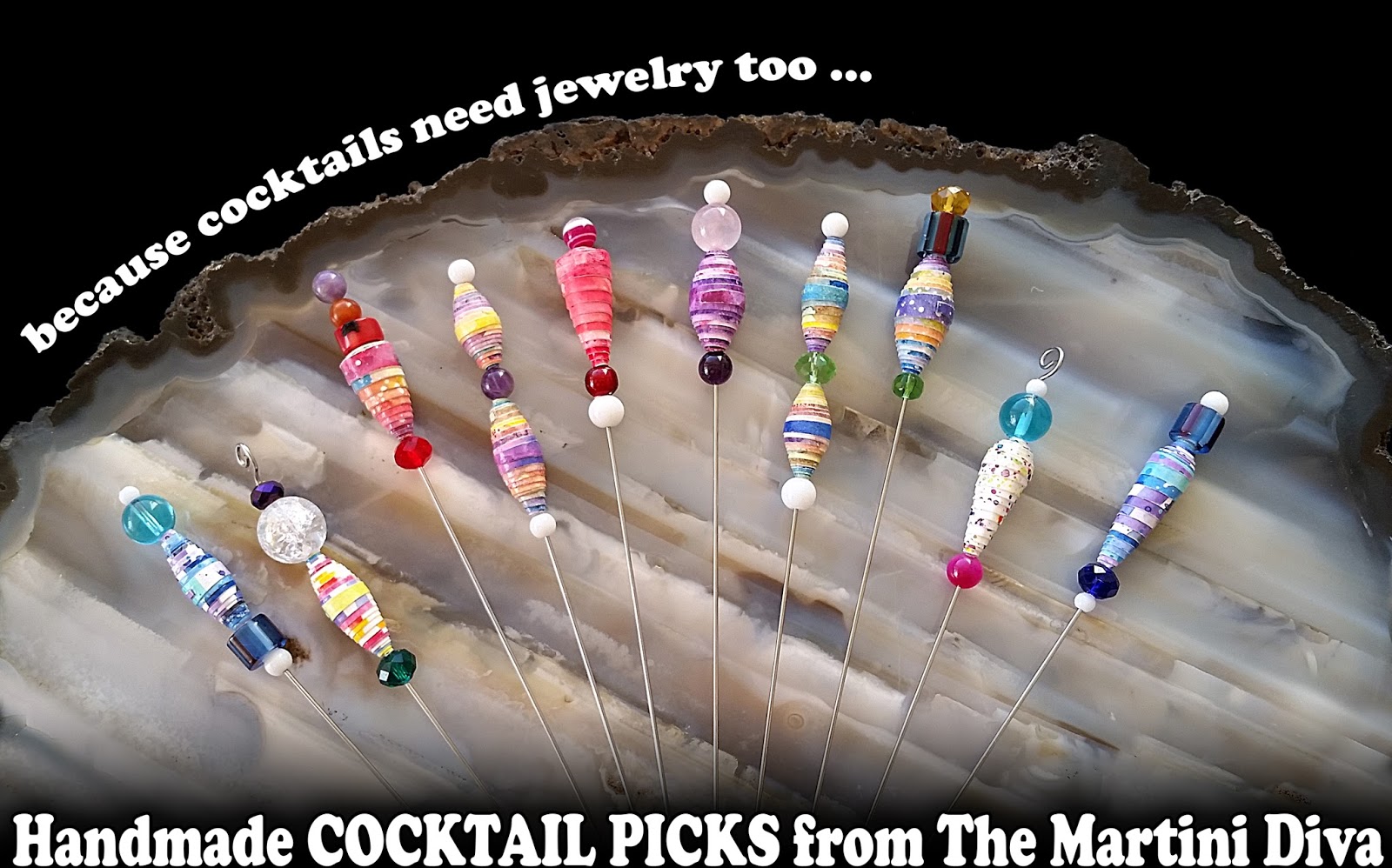 The MARTINI DIVA JEWELRY FOR COCKTAILS Unique, Handmade COCKTAIL