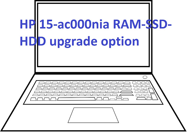 HP 15-ac000nia RAM-SSD-HDD upgrade option in hindi