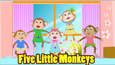 5 Little Monkeys Jumping on the Bed Lyrics in English