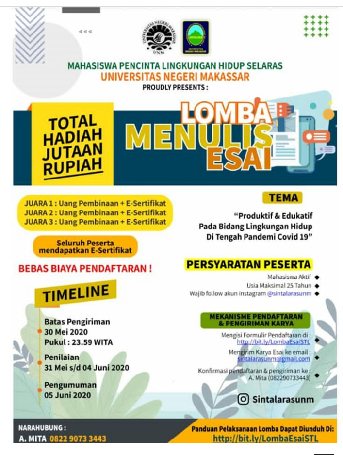 Lomba Menulis 2020 20200510 Lomba Menulis 2020 20200510