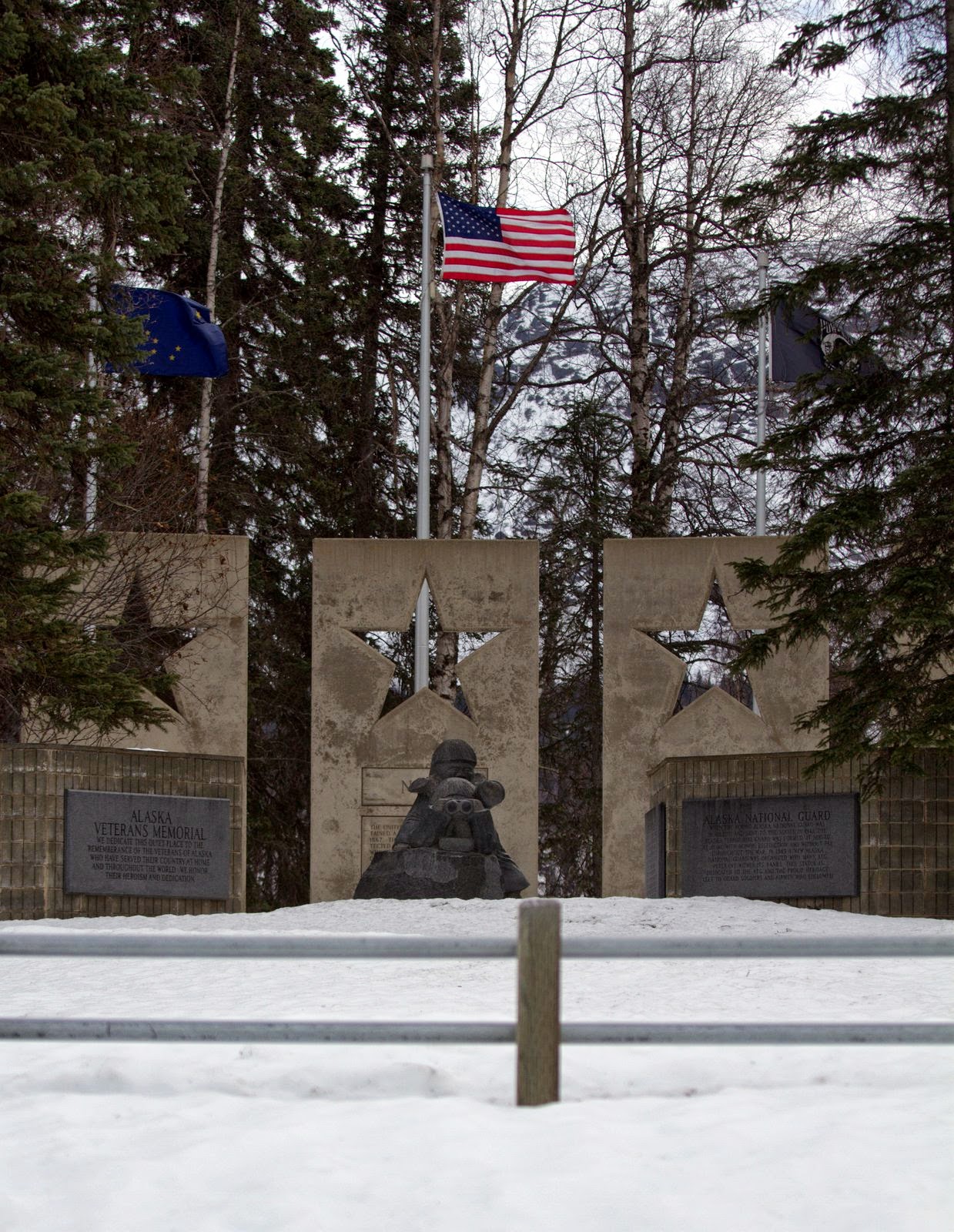 Visiting Alaska Veterans Memorial again