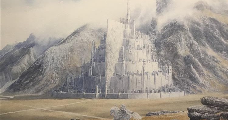 Minas Tirith, The White City Painting - Kingdom of Gondor Art Jigsaw Puzzle  by Aneta Soukalova - Pixels