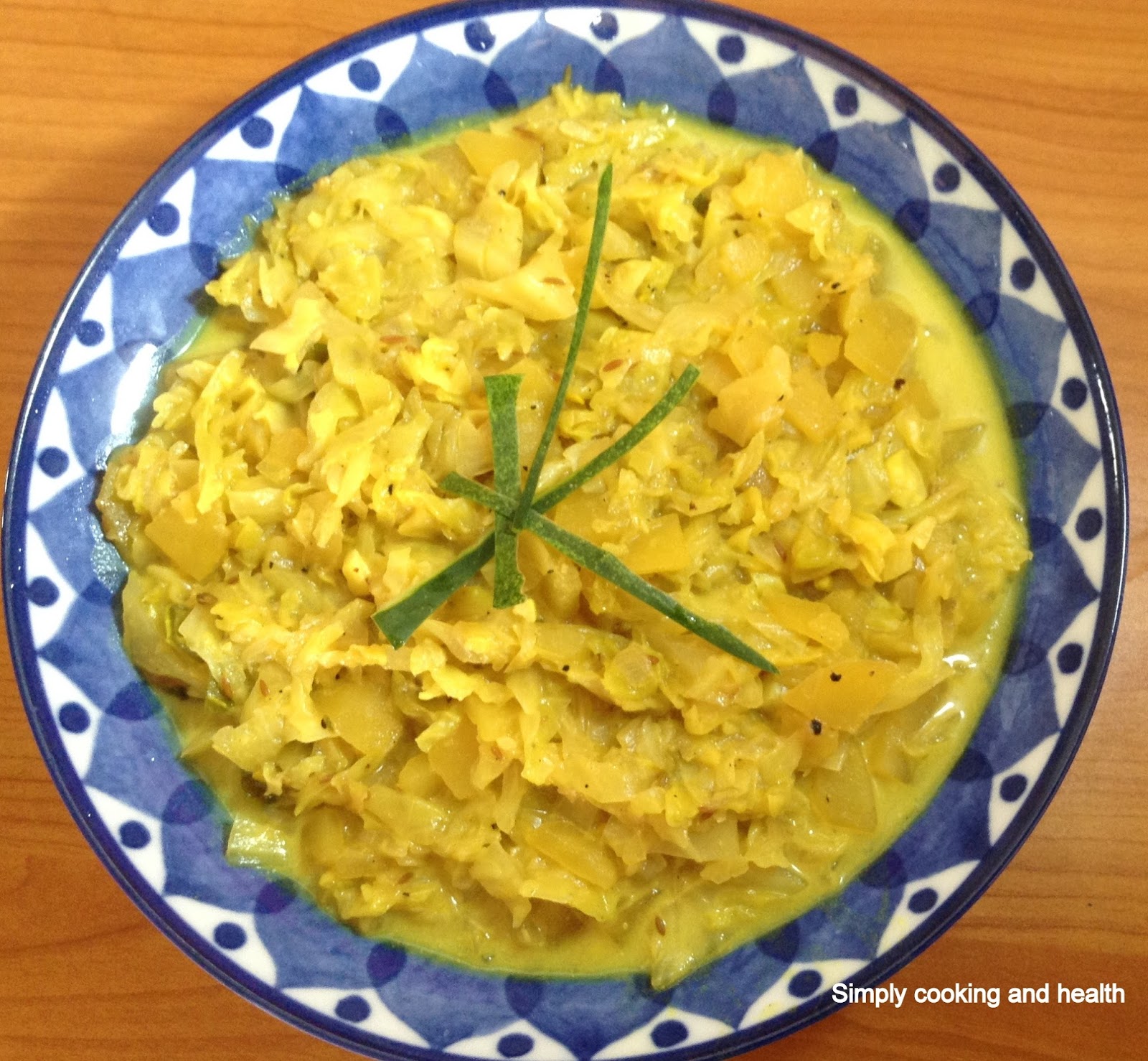 Simply Cooking and Health Easy and Mild cabbage curry with potato