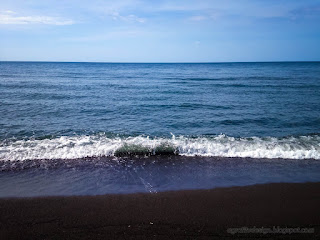 Panoramic Sea Beach View With Clean Water In Clear Sky At Umeanyar Village North Bali Indonesia