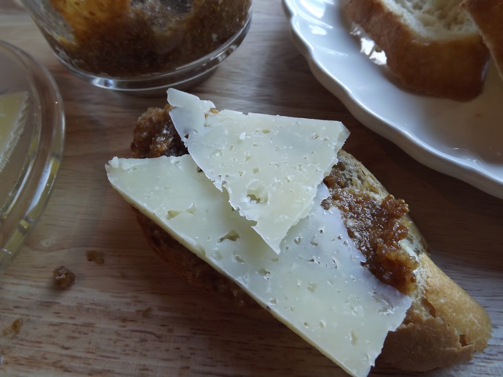 Manchego and Fig Jam Tostados