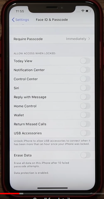 allow access when locked iphone