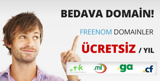 Ücretsiz Domain Veren Siteler