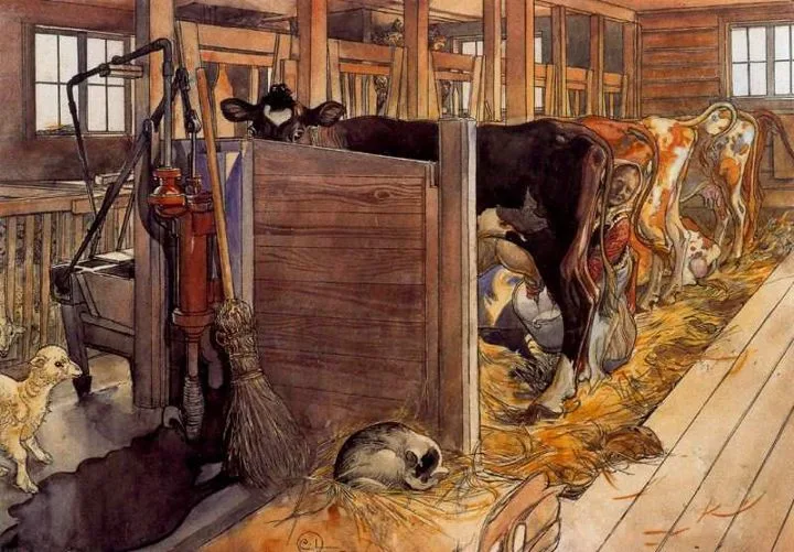 Carl Larsson 1853-1919 | Swedish Realist painter | The Arts and Crafts Movement