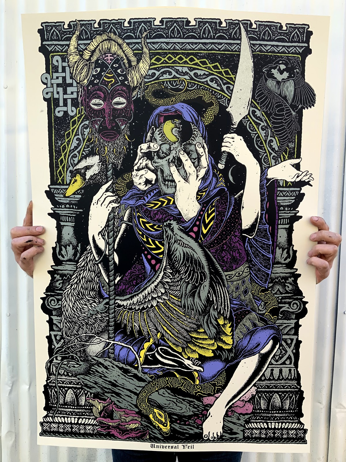 INSIDE THE ROCK POSTER FRAME BLOG David D'Andrea Seer Art Print Release