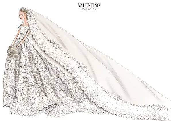 Princess Madeleine's wedding dress was created by Italian designer Valentino Garavani. Princess Madeleine wed Christopher O’Neill