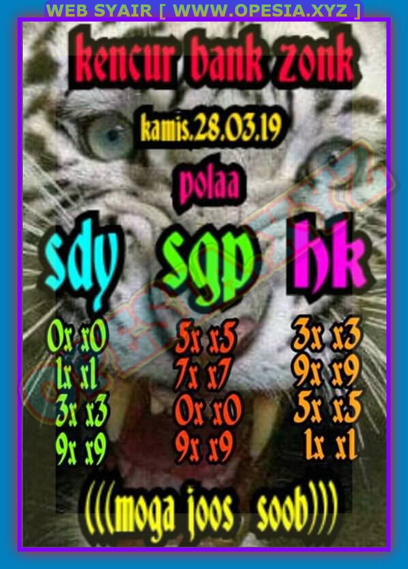 Kode Syair Sidney Kamis 28 Maret 2019 - Gosyair Sedia Kode Syair Sgp Ada  Kode Syair Hk