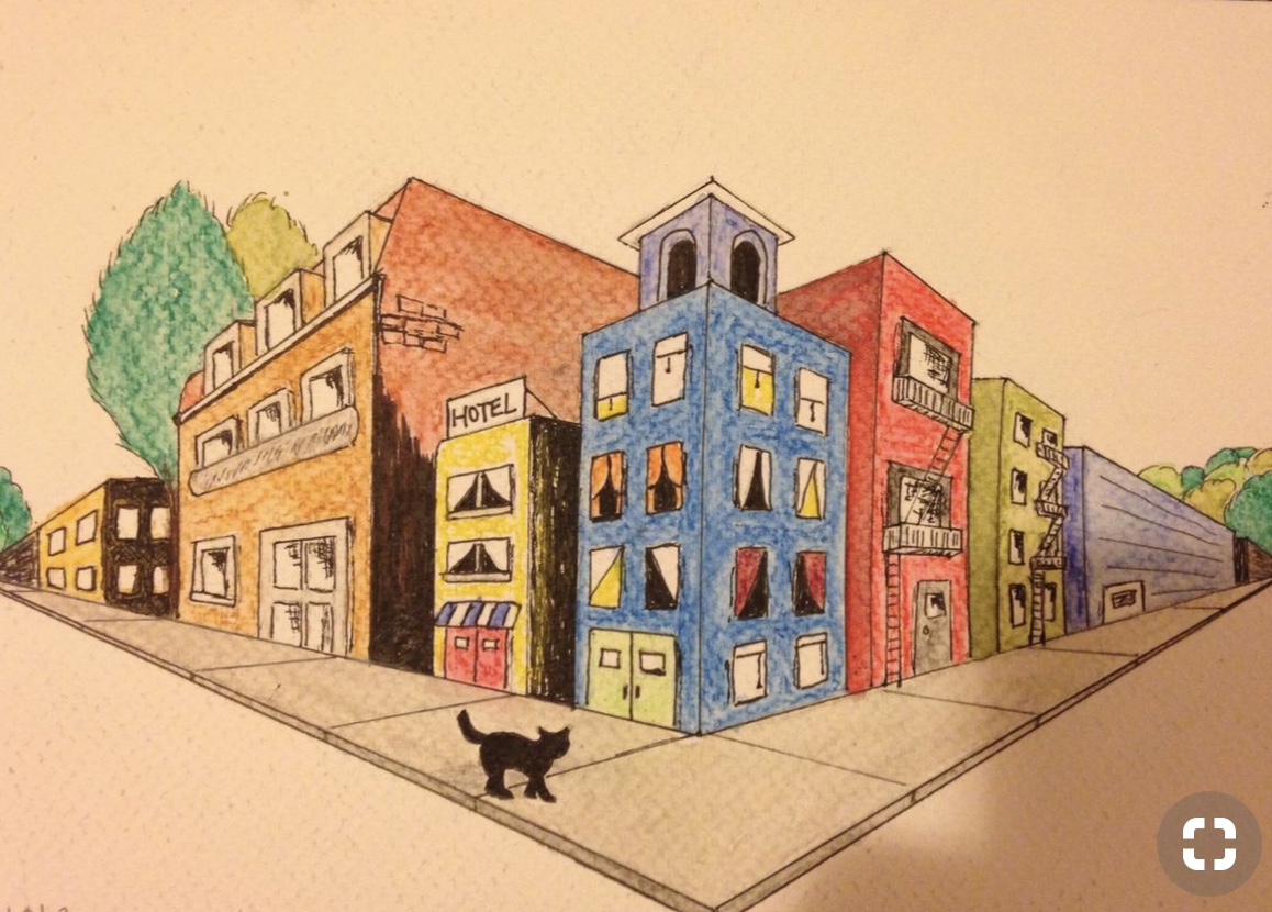 Pencils 'n Paintbrushes: Two Point Perspective City