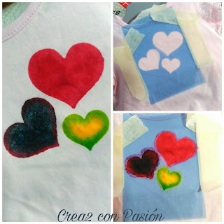 Stencil con plantillas en ropa bebé