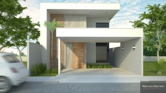 Desain inspiratif rumah minimalis atap datar 1 lantai