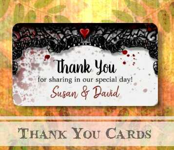 matching wedding thank you cards, business card size