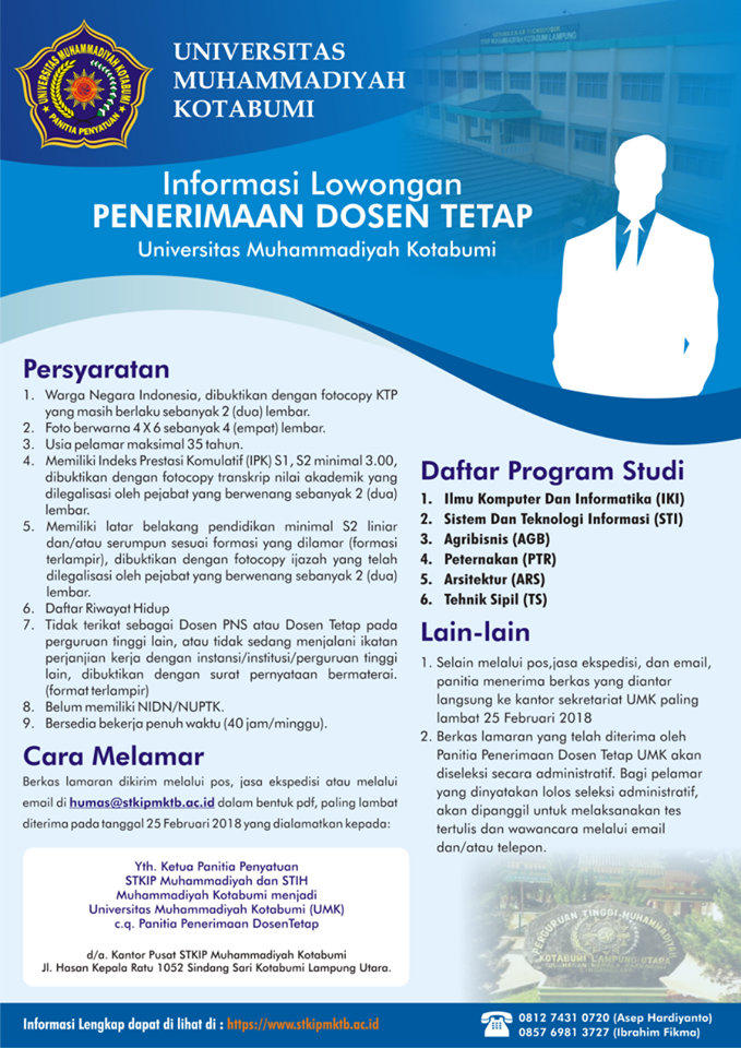 Universitas Muhammadiyah Bandung Lowongan Dosen