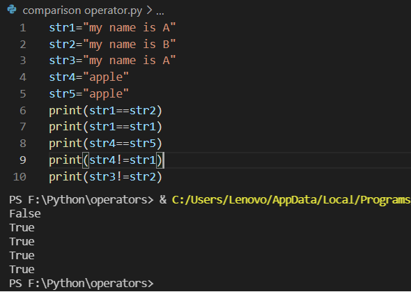 python string operations - InstanceOfJava