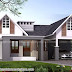 2000 square feet 4 bedroom sloping roof house plan