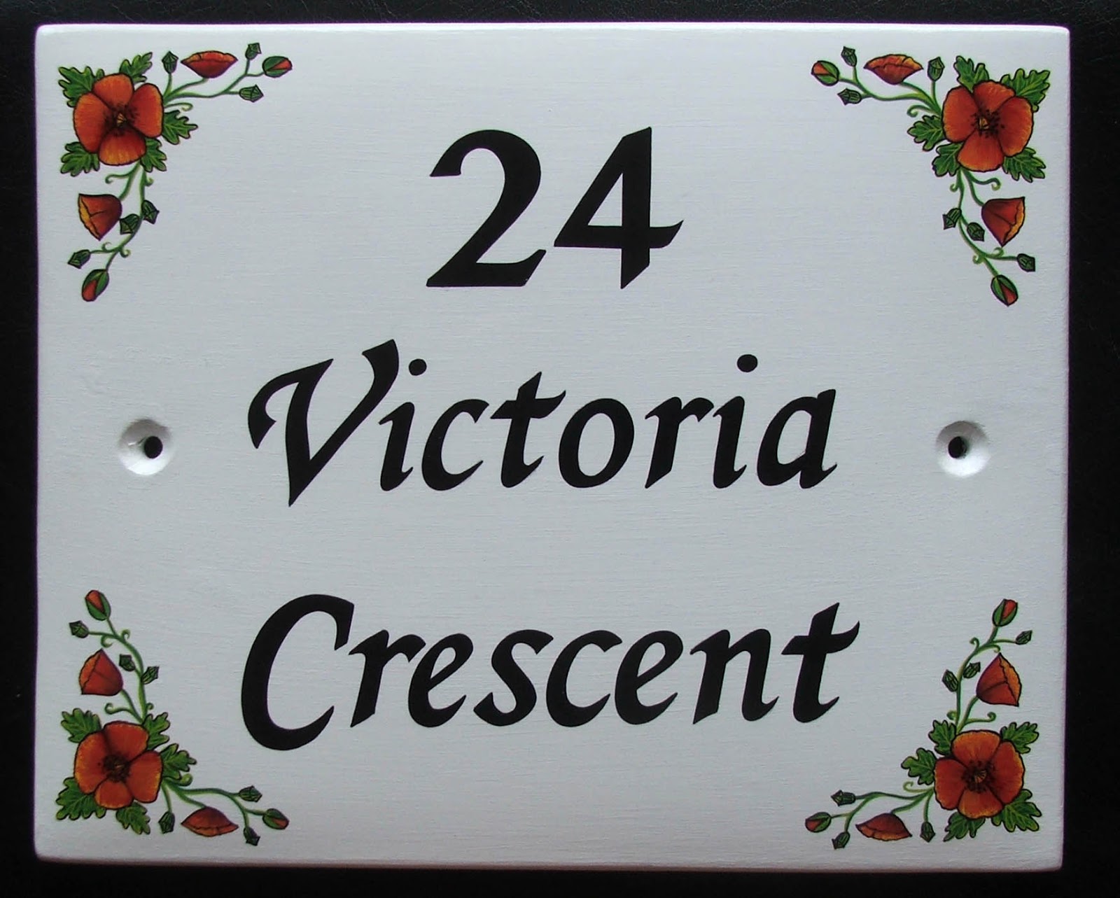 Ceramic House Name Plates - Architectural Designs Ceramic House Name Plates - Architectural Designs