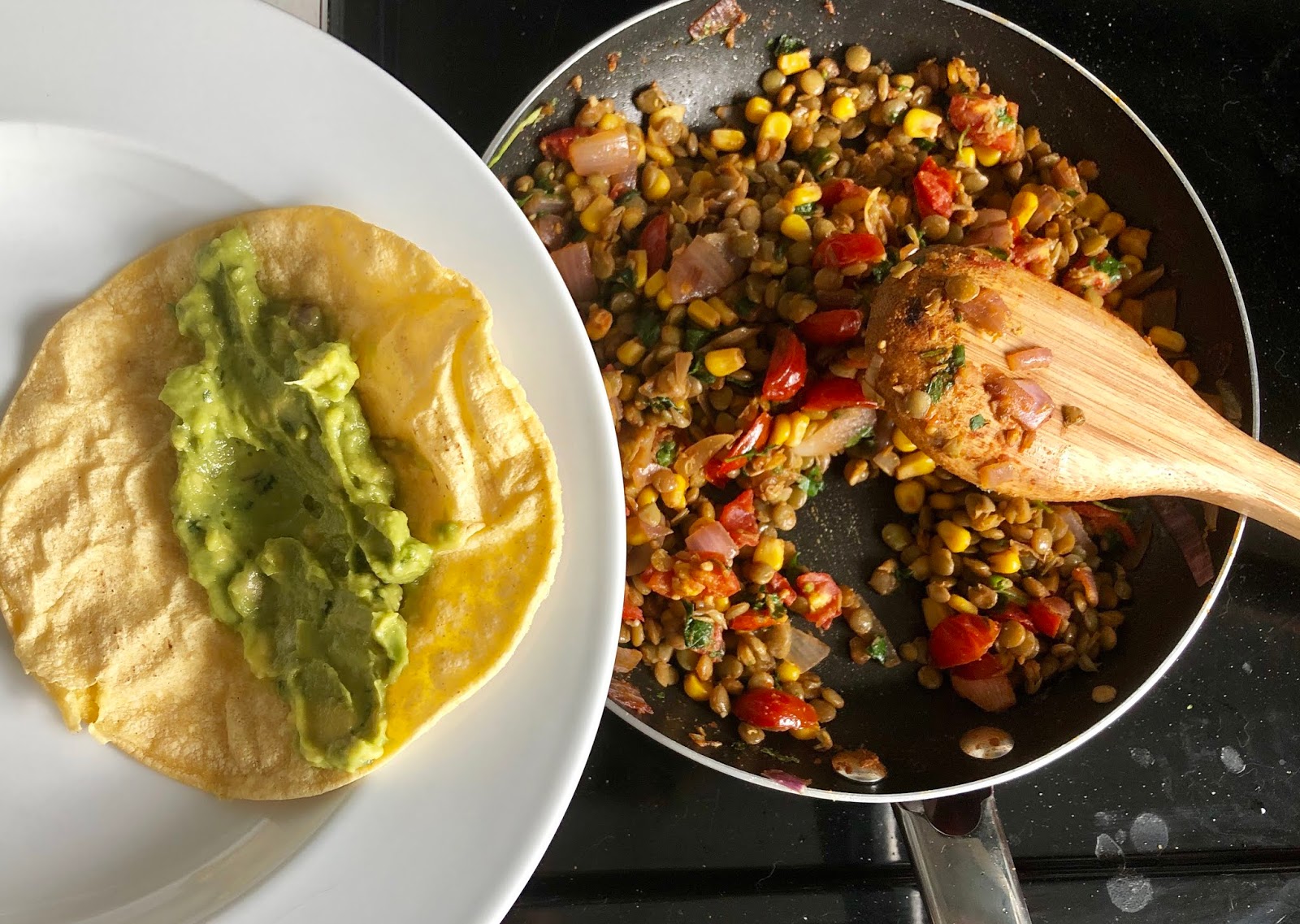 Refreshing Green Lentil Tacos