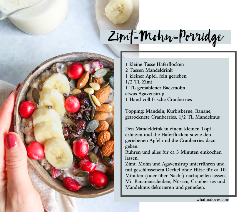 Zimt-Mohn-Porridge