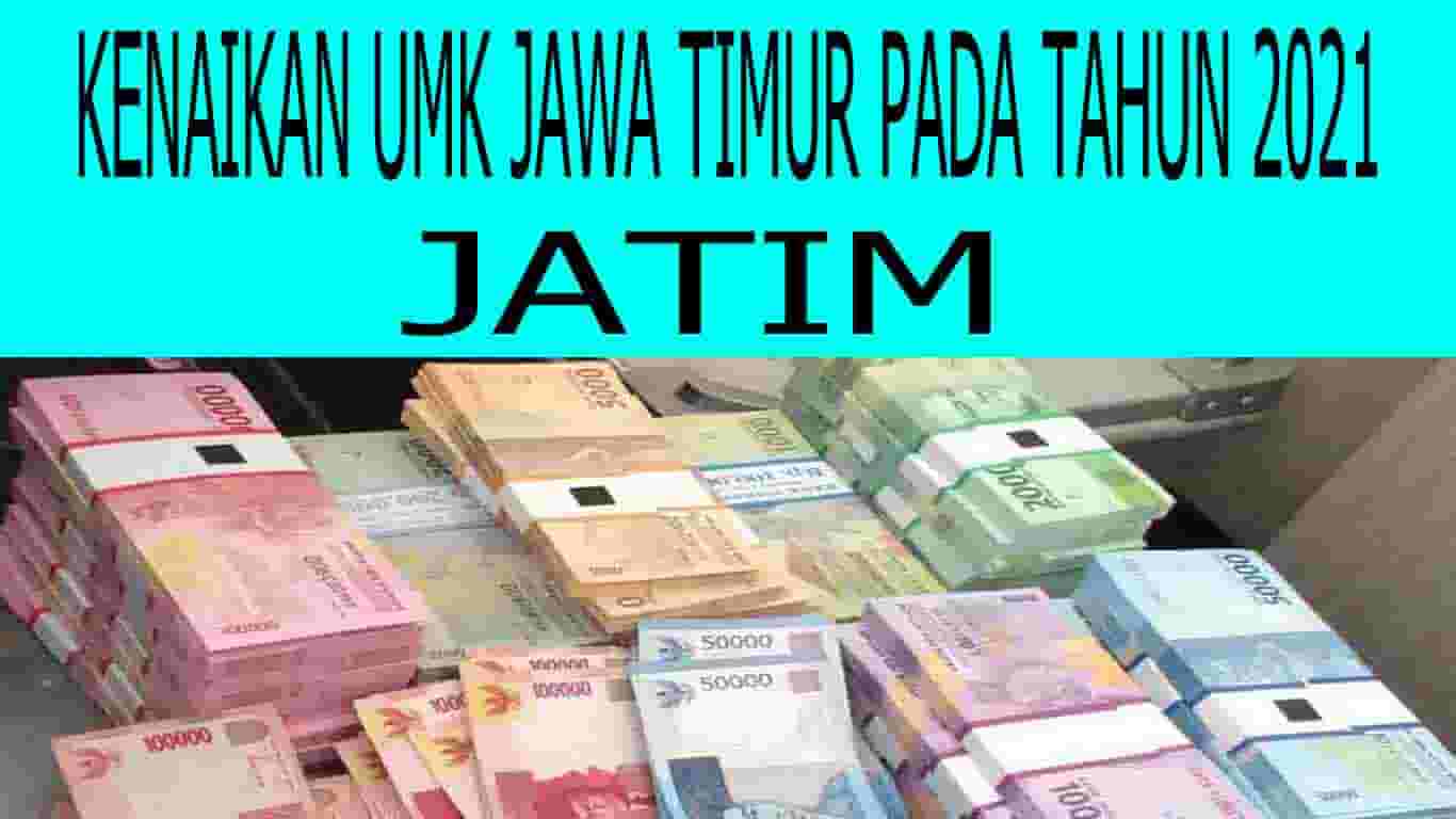 UMK Jawa timur yang telah Disahkan pada tahun