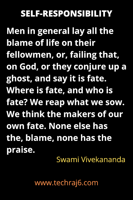 Self Responsibility quotes by Swami Vivekananda