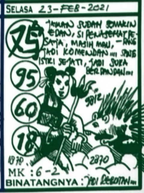 Syair Sdy Hari Ini Selasa 23 Februari 2021 Opesia Official