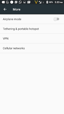 R letter appearing next to Network bar settings