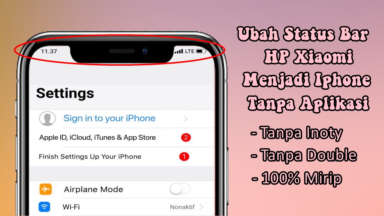 Cara Mengubah Status Bar Hp Xiaomi Menjadi Iphone Tanpa Aplikasi Rumah Multimedia