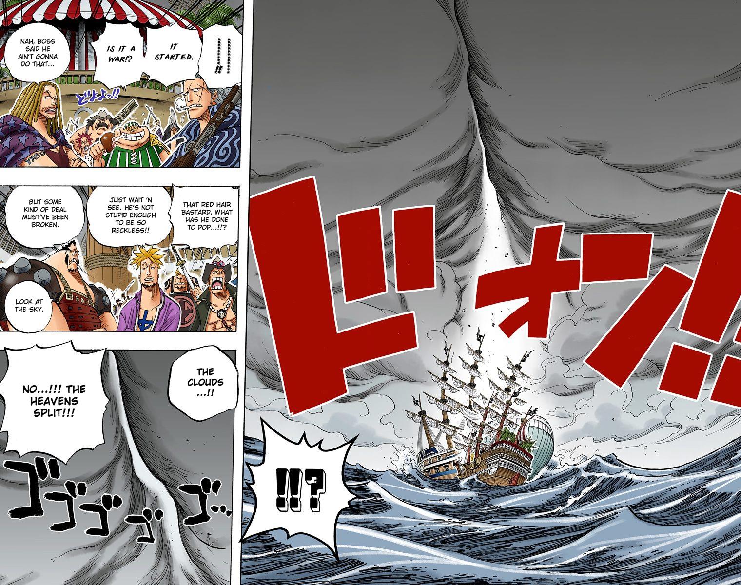 One Piece Chapter 434 Whitebeard And Red Hair Page 3 Of 3 One Piece Manga Online Colored