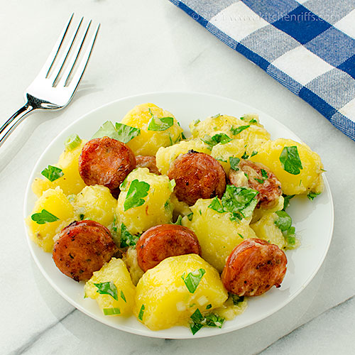Kitchen Riffs Potato and Sausage Salad