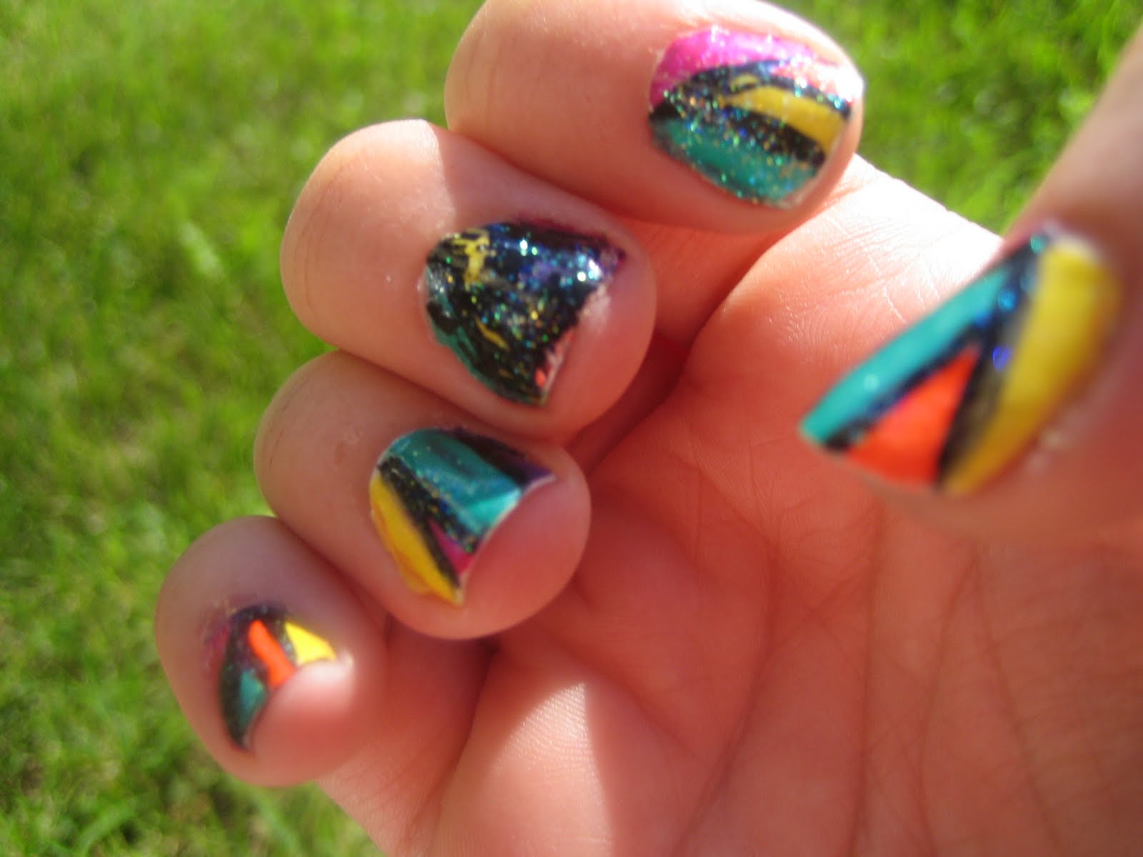 6. Quick and Easy Neon Nail Art - wide 7