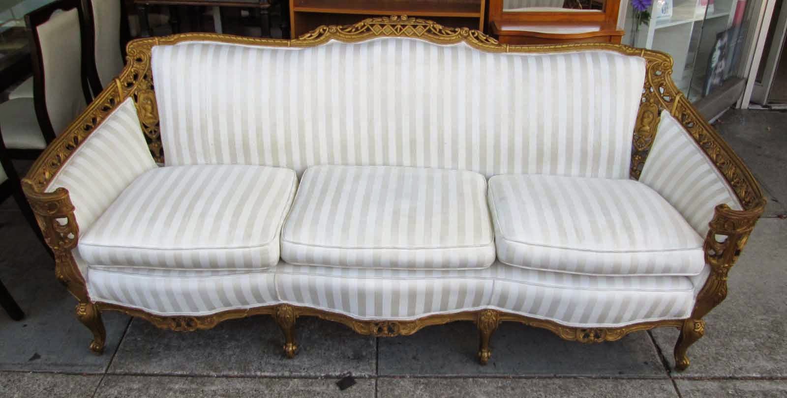 UHURU FURNITURE & COLLECTIBLES SOLD Louis XIV Style Antique Sofa 350