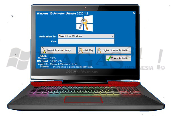 Screenshot Windows 10 Activator Ultimate 2020 v1.2 Screenshot Windows 10 Activator Ultimate 2020 v1.2