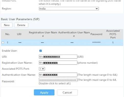 bsnl broadband voip configuration