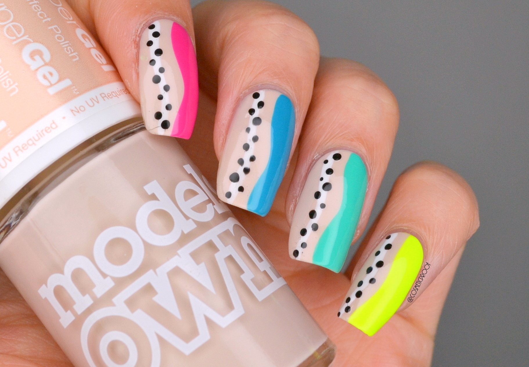 4. Abstract Nail Art with Lines and Dots - wide 7