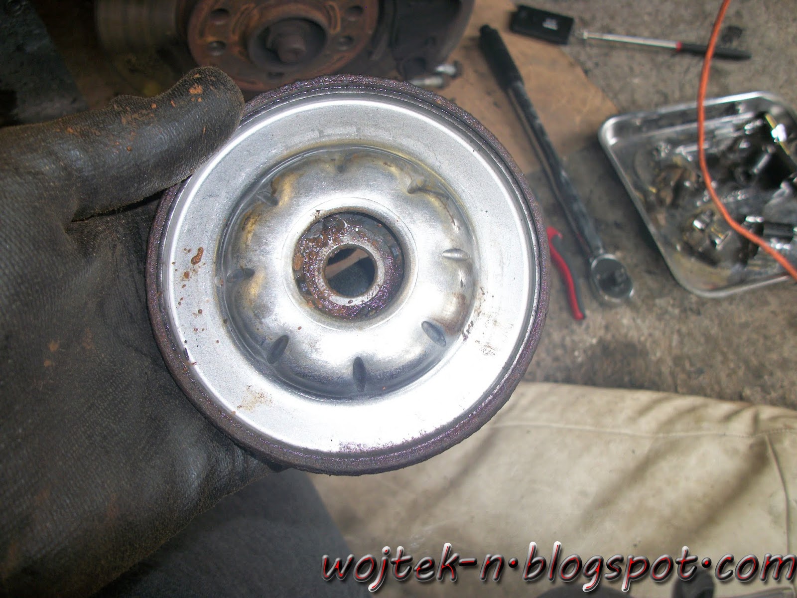 wojtekn Vauxhall Opel Zafira B spring coil shock absorber replacement