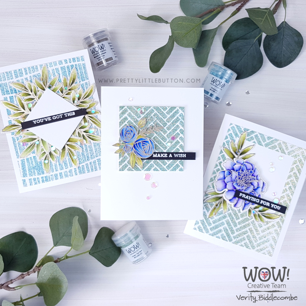 Heat embossing with Stencils Video Tutorial with Verity