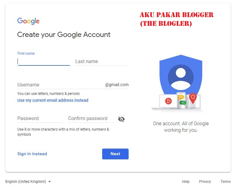 Cara buka akun google