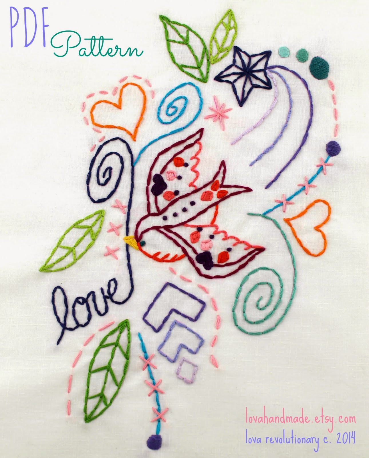 Lova revolutionary  blog love bird pdf hand embroidery nwcvq Lova revolutionary  blog love bird pdf hand embroidery nwcvq