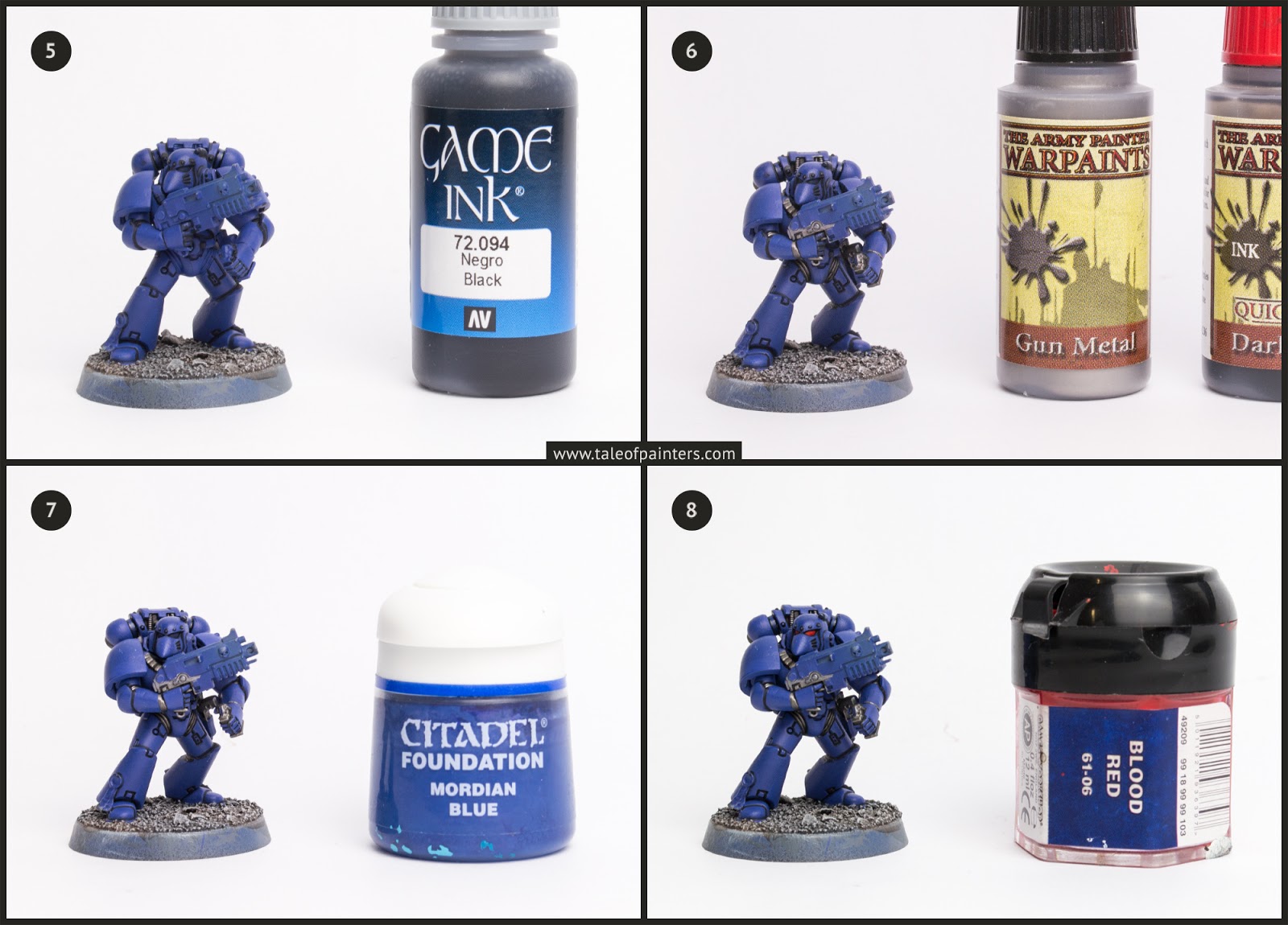 Tutorial How to paint Ultramarines (the Stahly way) Tale of Painters