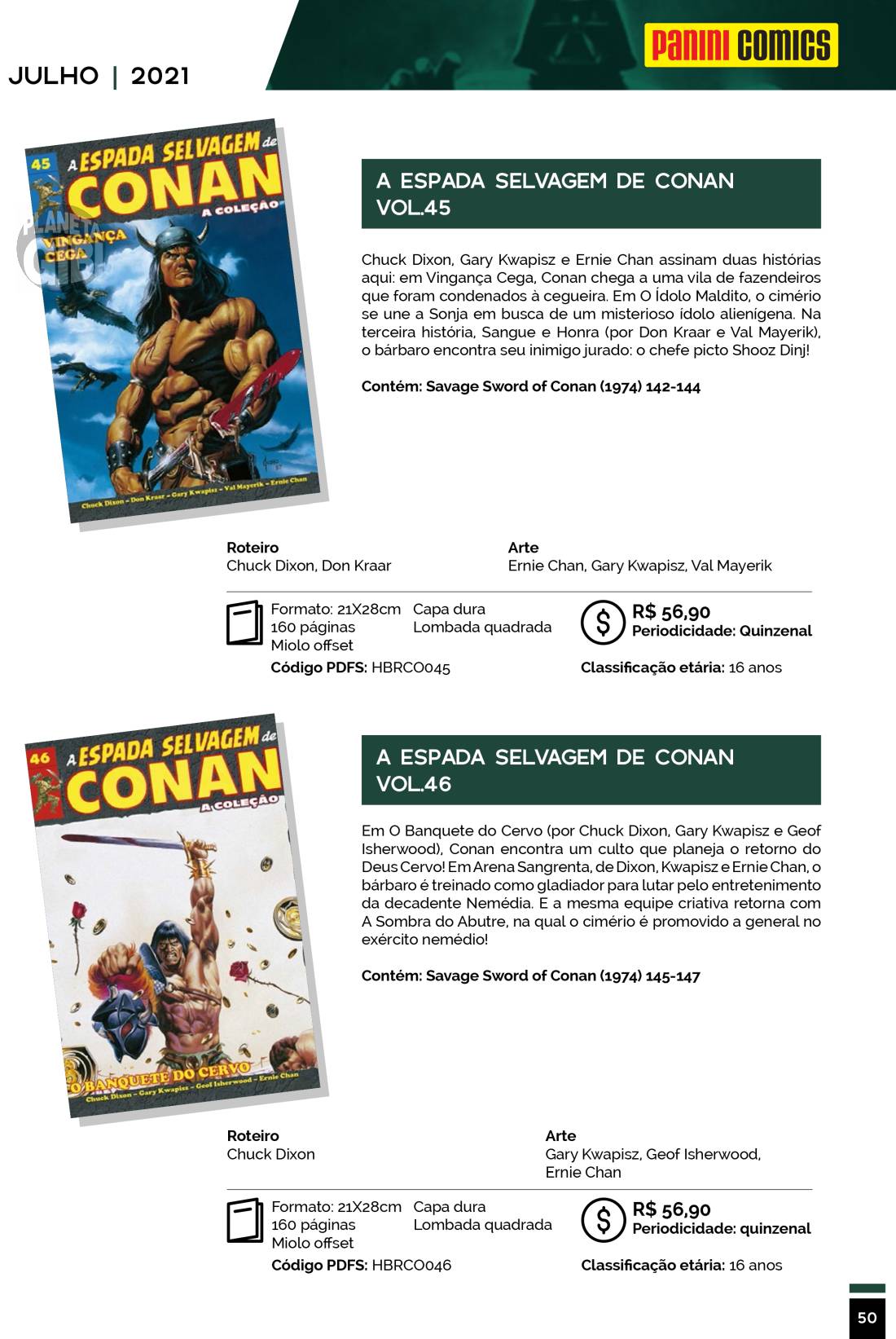 Lançamentos Panini Comics Catalogo-Julho-Agosto-50