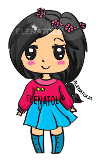 How To Draw Cute Girl Chibi Step By Step With ELENATOLIA (Art P03