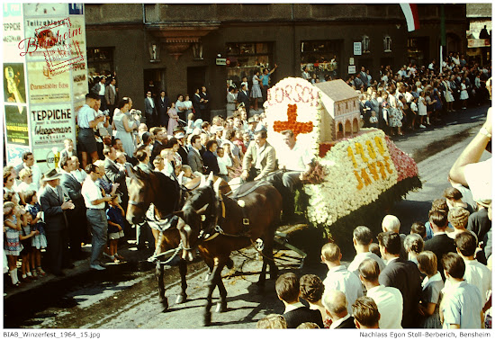 Bergsträßer Winzerfestumszug, Bensheim, 1964, Nachlass Egon Stoll-Berberich