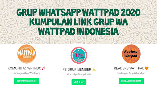 Grup WA Wattpad Grup Whatsapp Wattpad