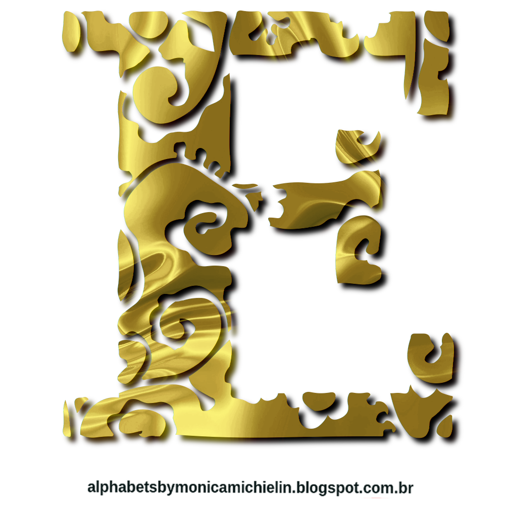 M. Michielin Alphabets GOLDEN ORNAMENT LETTER ALPHABET